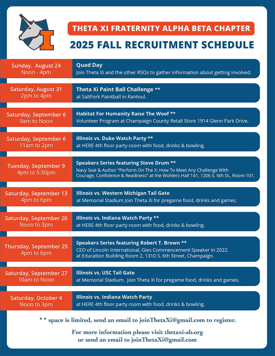 fall schedule
